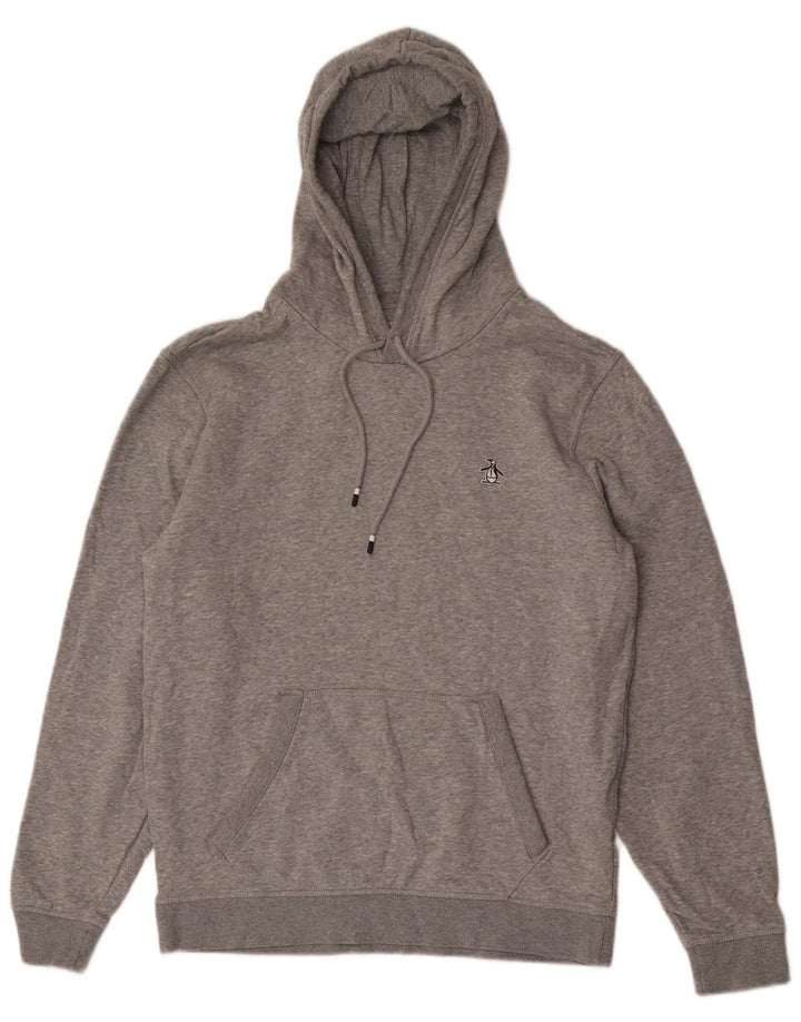 Penguin Mens Hoodie Jumper Μεσαίο γκρι βαμβακερό