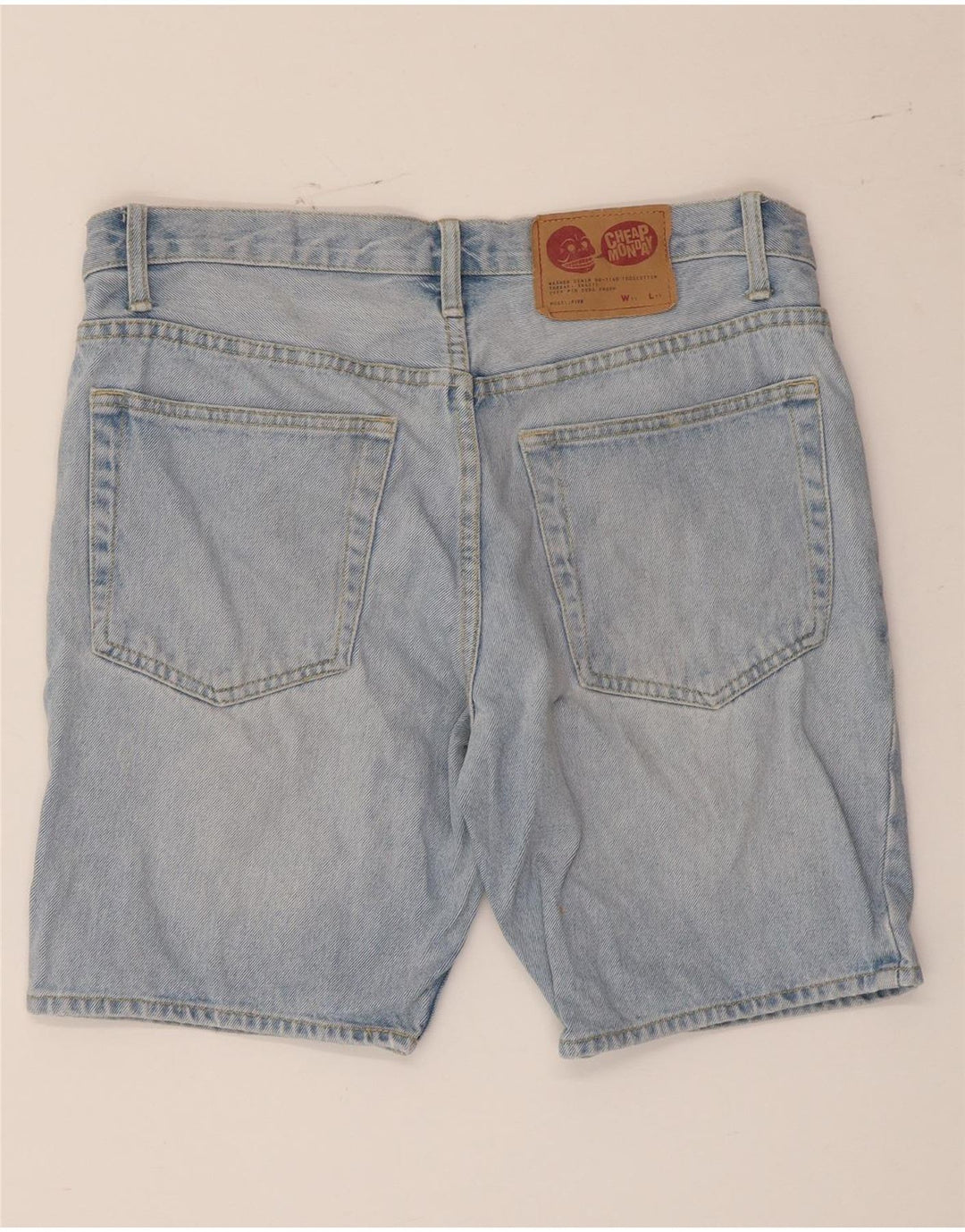 CHEAP MONDAY Ανδρικό τζιν σορτς W32 μεσαίο μπλε βαμβακερό