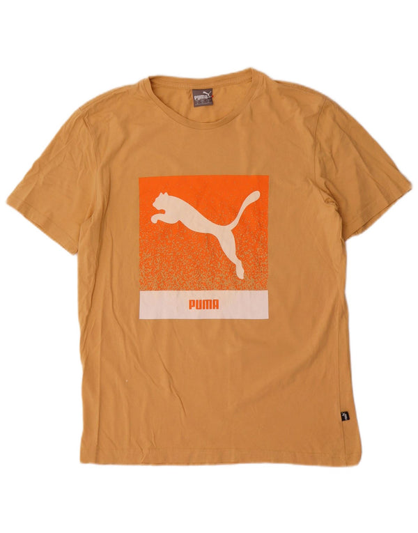 Ανδρικό γραφικό μπλουζάκι Puma, μεσαίο κίτρινο