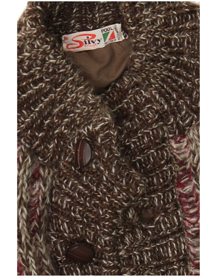 Ανδρικό πλεκτό Silvy Bomber Jacket IT 50 Large Brown Flecked