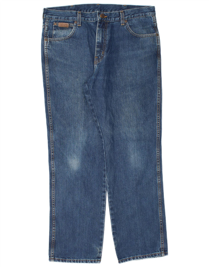 WRANGLER Ανδρικό Texas Straight Jeans W36 L30 Μπλε βαμβακερό