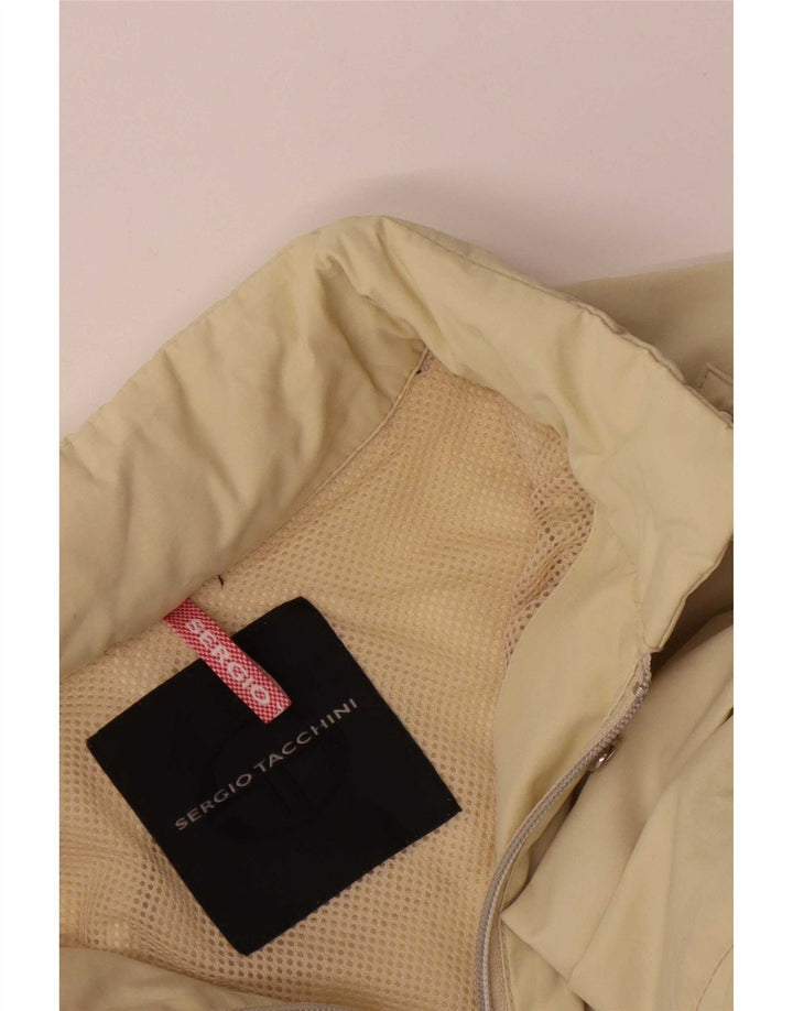 Sergio Tacchini Γυναικείο μπουφάν με κουκούλα Utility IT 46 Large Beige Polyamide