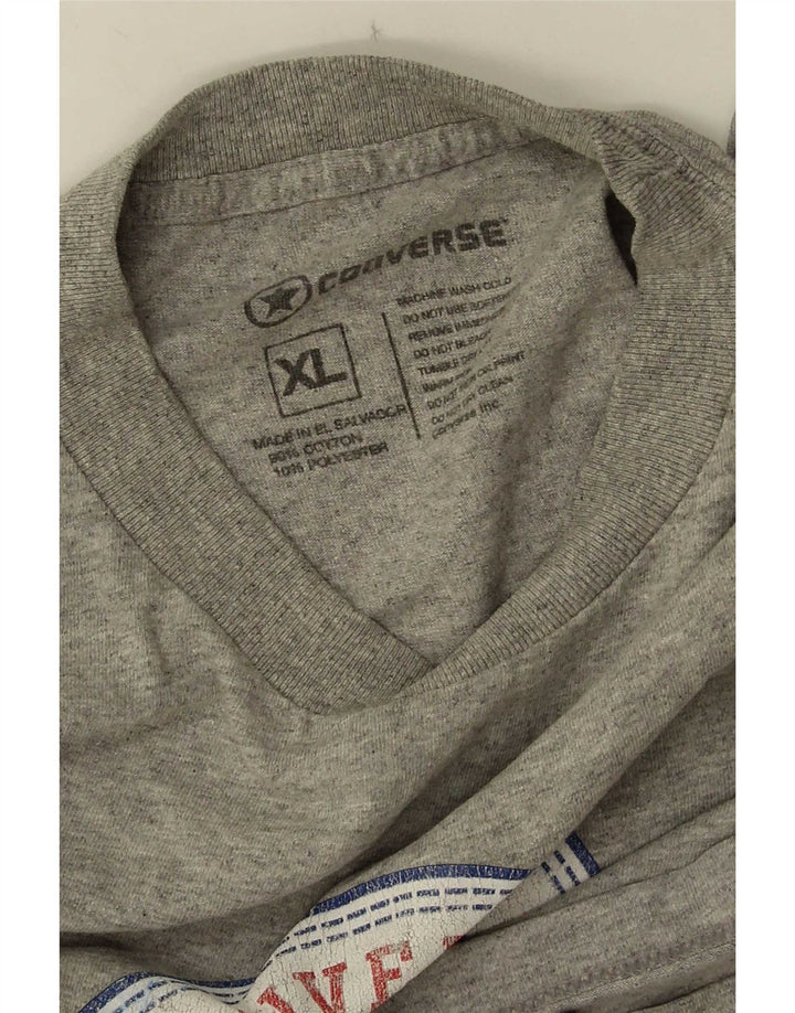 Converse Ανδρικό T-Shirt Chuck Taylor Graphic Top XL Grey