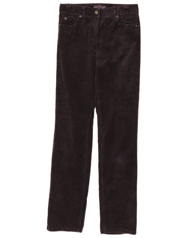 Marks & Spencer Womens Corduroy Trousers UK 8 Small W28 L31 Navy Blue
