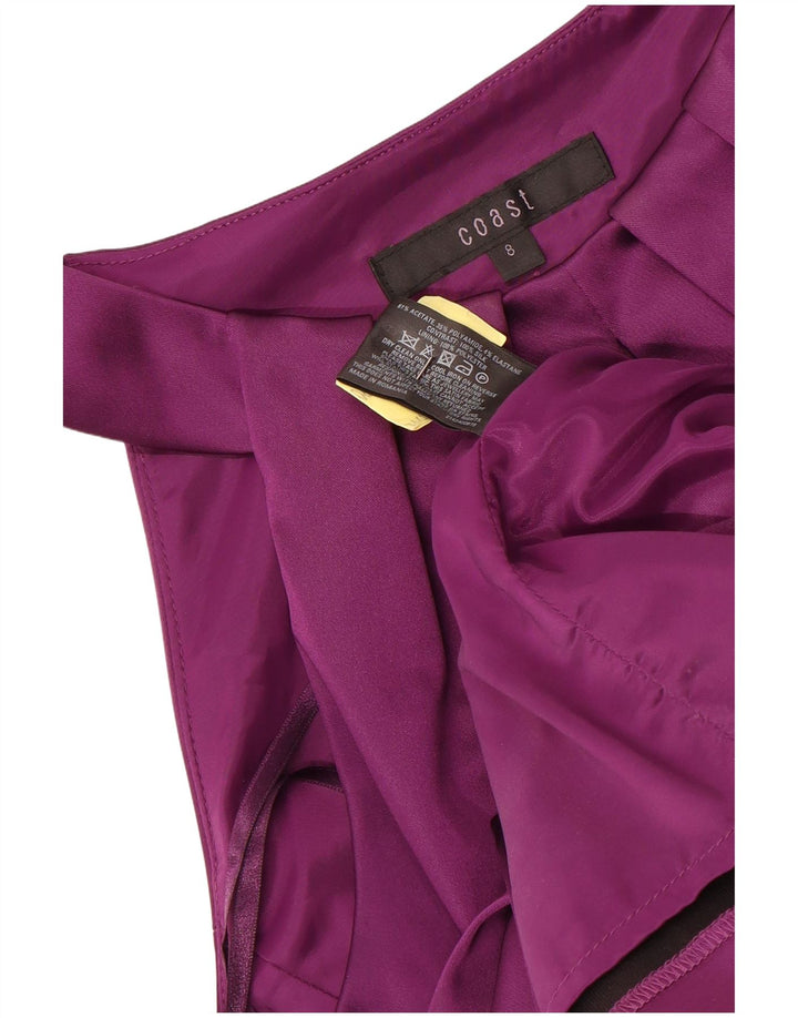 Γυναικείο φόρεμα με θήκη COAST UK 8 Small Maroon Acetate