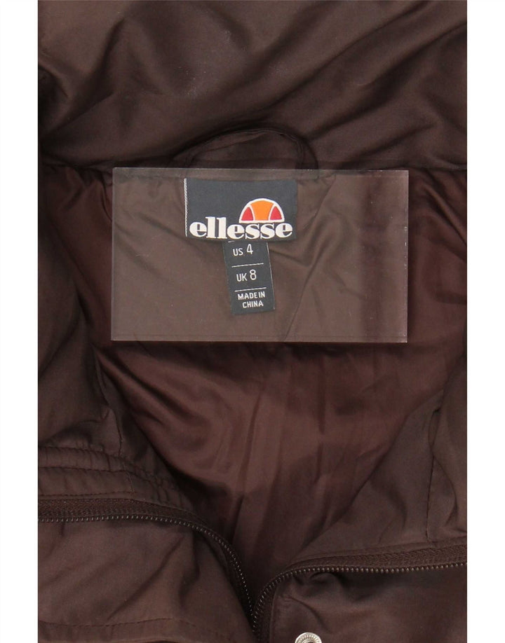 Ellesse Γυναικείο μπουφάν με επένδυση UK 8 Small Brown Colourblock