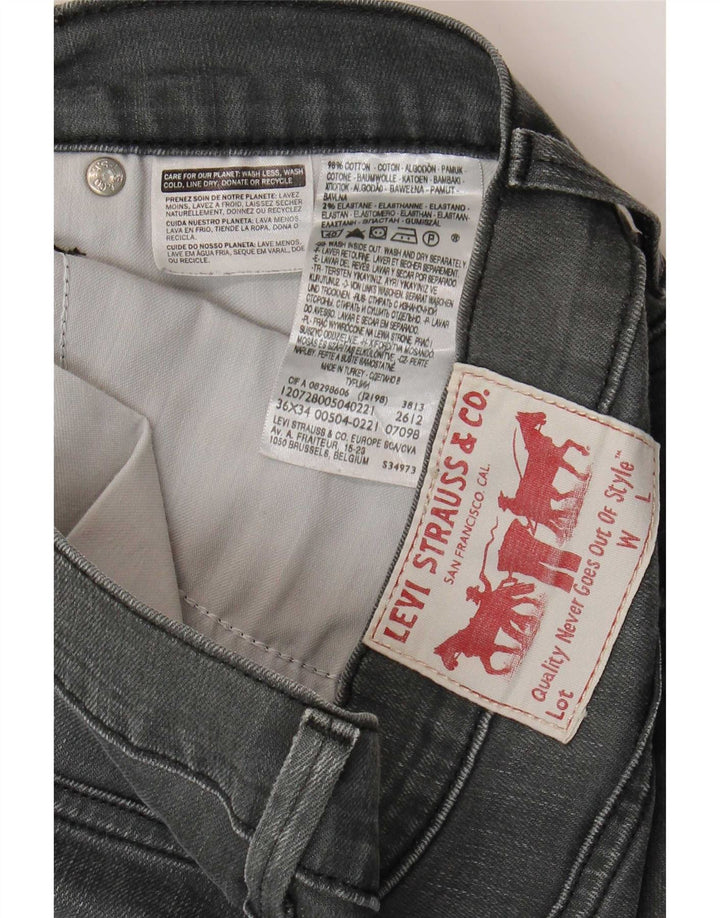 Ανδρικό τζιν ίσιο Levi's W36 L34 Γκρι βαμβακερό