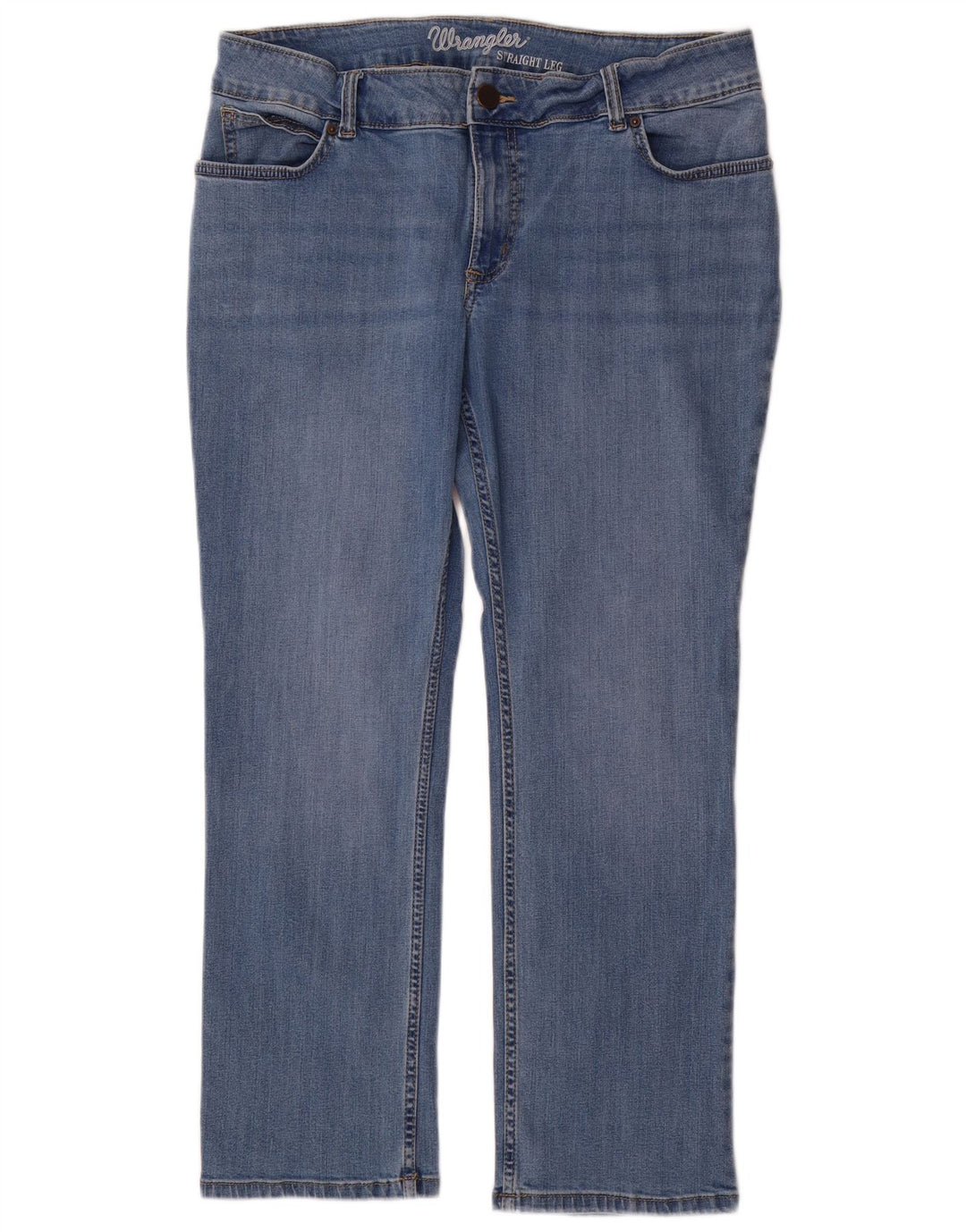 Γυναικείο τζιν ίσιο Wrangler W32 L30 Μπλε βαμβακερό