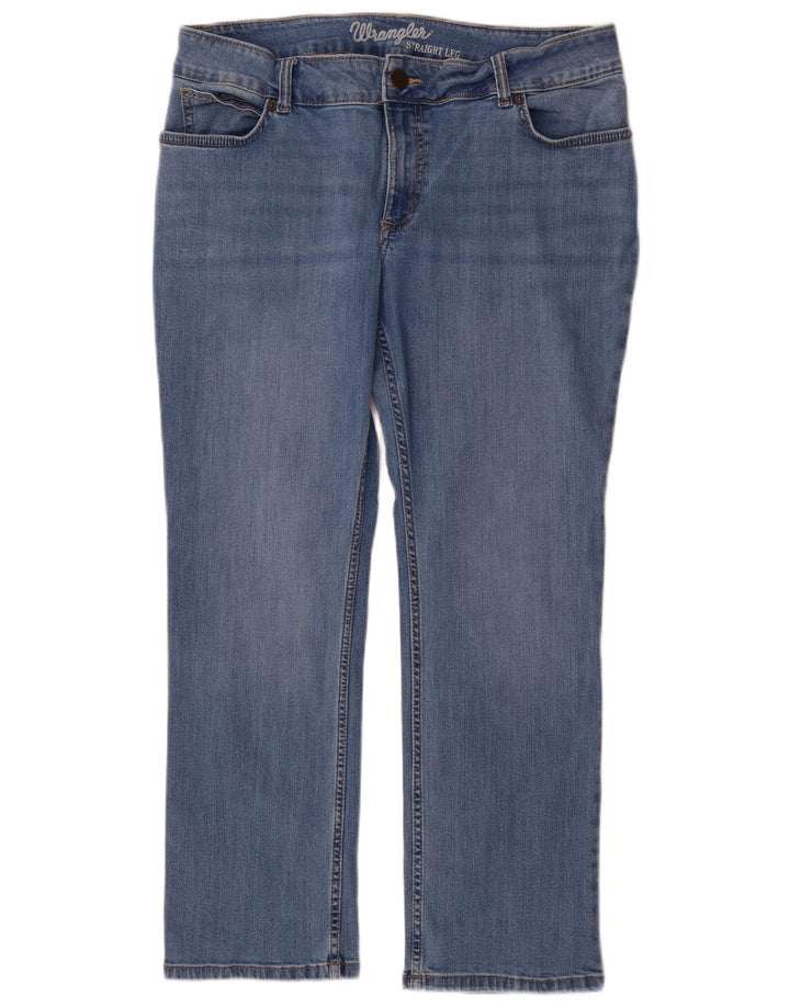 Γυναικείο τζιν ίσιο Wrangler W32 L30 Μπλε βαμβακερό