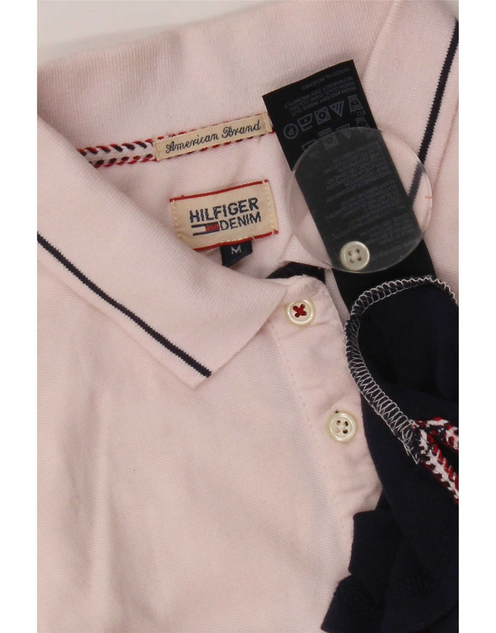 Γυναικείο μπλουζάκι πόλο Tommy Hilfiger UK 12 μεσαίο πολύχρωμο μπλοκ χρώματος