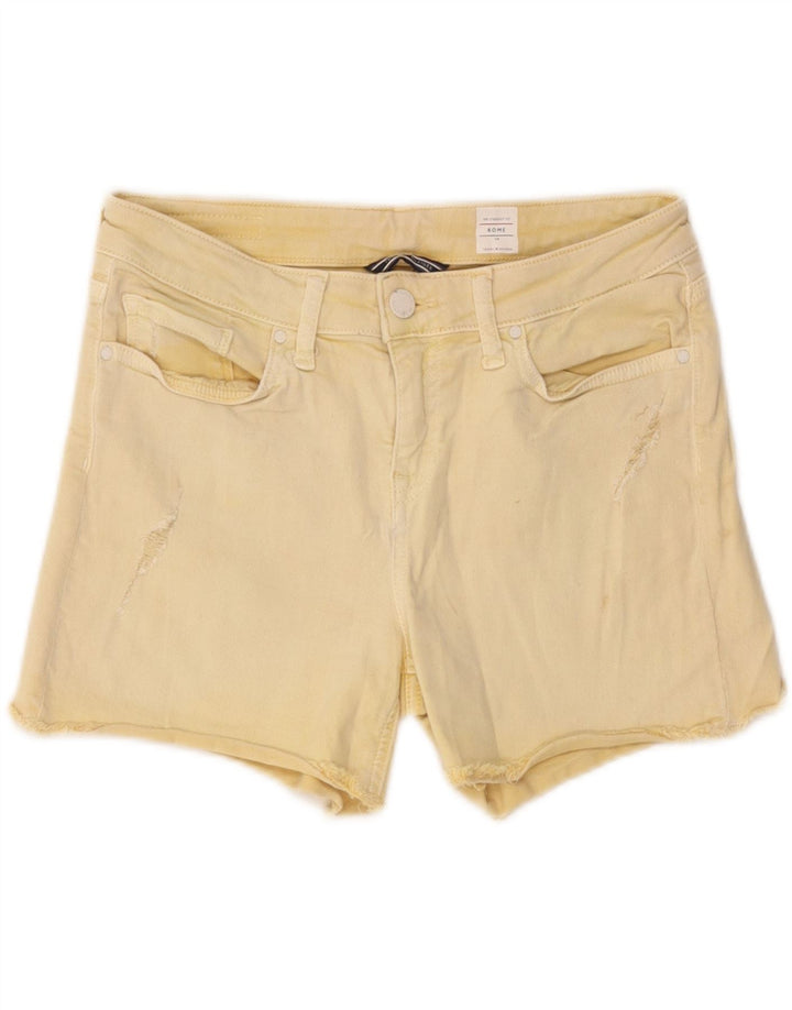 Tommy Hilfiger γυναικείο τζιν σορτς W28 μεσαίο κίτρινο βαμβακερό