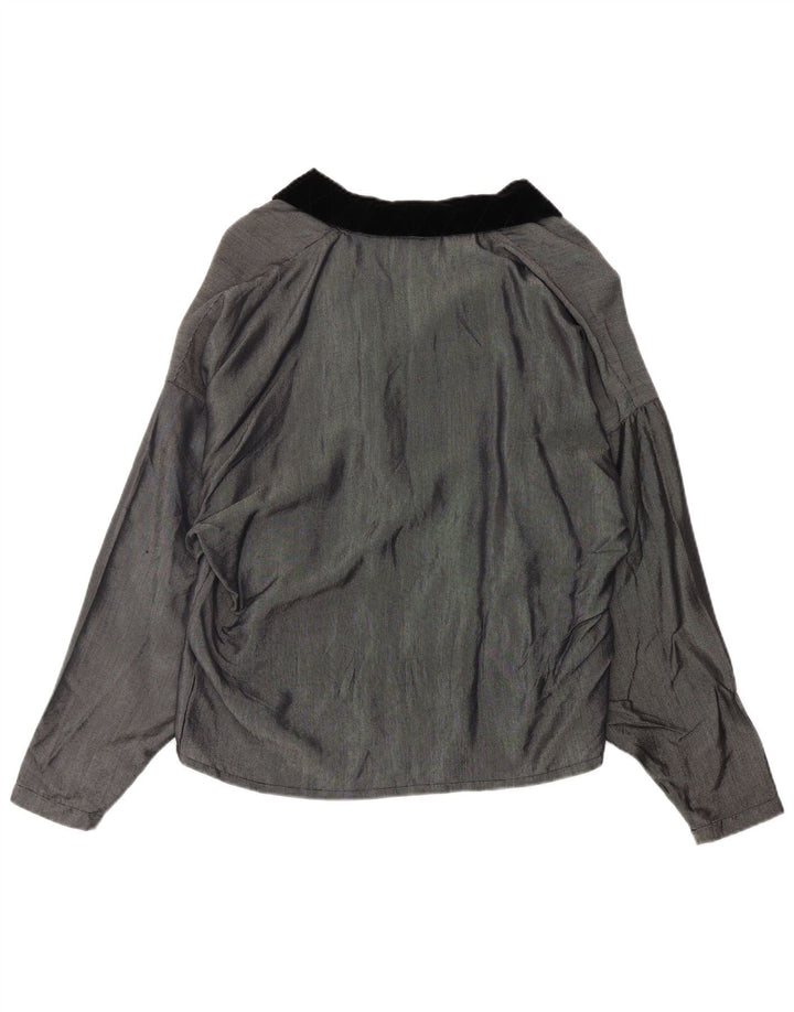 Ferretti Γυναικεία Μπλούζα Oversized Top IT 42 Medium Grey Acetate