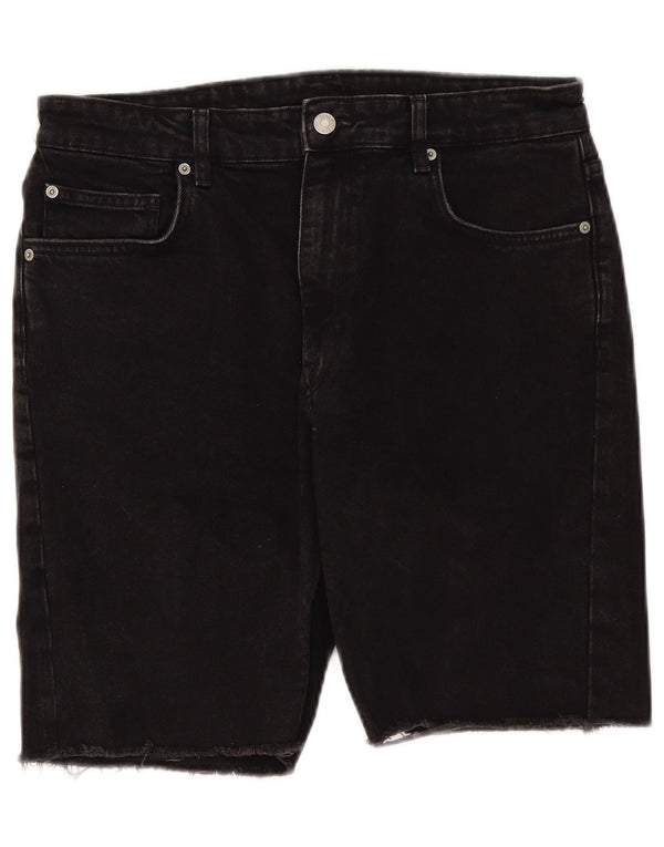 Zara Ανδρικό τζιν σορτς EU 42 Large W32 Μαύρο