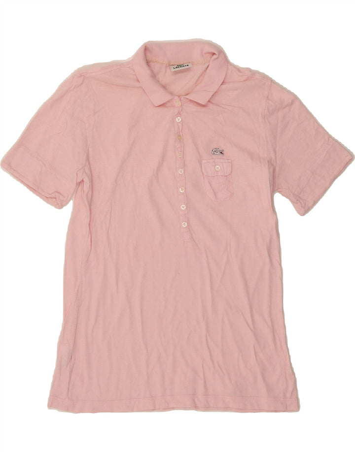 LACOSTE Womens Polo Shirt Size 42 Large Pink Cotton Vintage Lacoste and Second-Hand Lacoste from Messina Hembry 