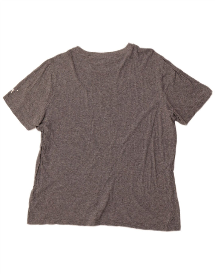 Γυναικείο γραφικό μπλουζάκι PUMA Top UK 16 μεγάλο γκρι βαμβακερό