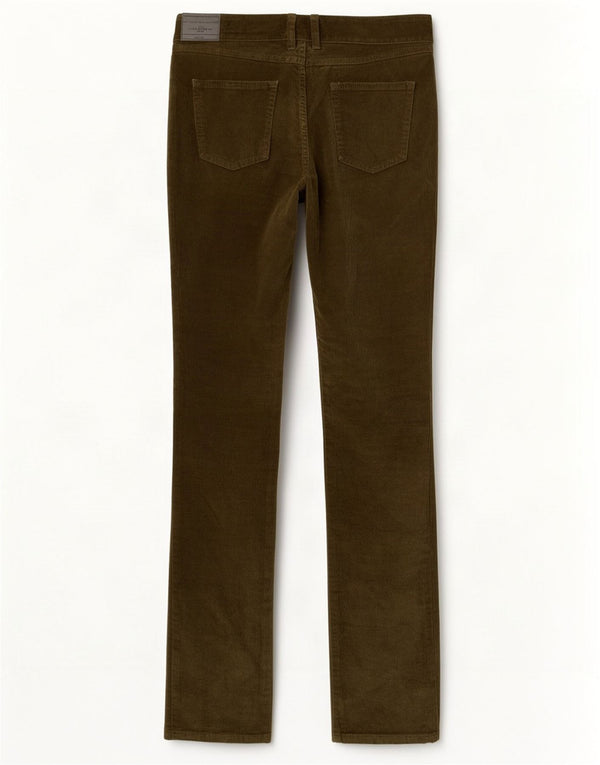 Zara Γυναικείο Slim Velor Casual Παντελόνι EU 36 XS W26 L33 Khaki