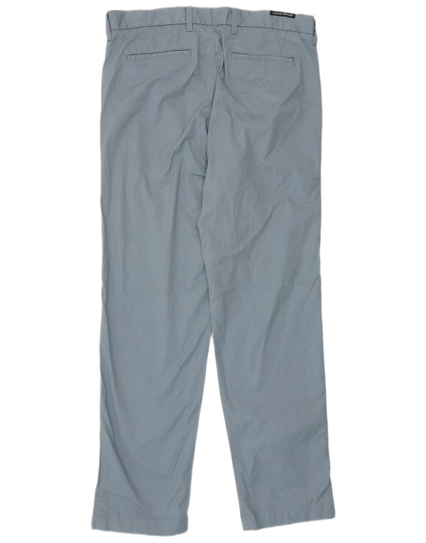 Marks & Spencer Ανδρικό Παντελόνι Chino Straight Blue Harbour W36 L33 Βαμβακερό