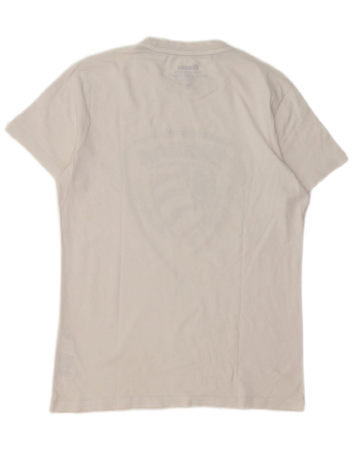 Γραφικό T-Shirt για αγόρι BLAUER Τοπ 13-14 ετών Λευκό βαμβακερό