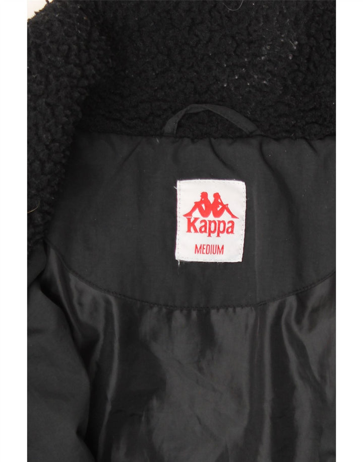 KAPPA Mens Padded Jacket UK 38 Medium Black Colourblock Vintage Kappa and Second-Hand Kappa from Messina Hembry 