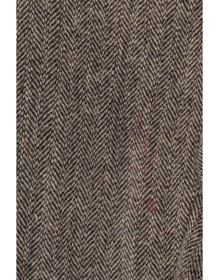 Ανδρικό μπουφάν Harris Tweed 2 κουμπιά σακάκι UK 40 μεγάλο γκρι μαλλί ψαροκόκαλο