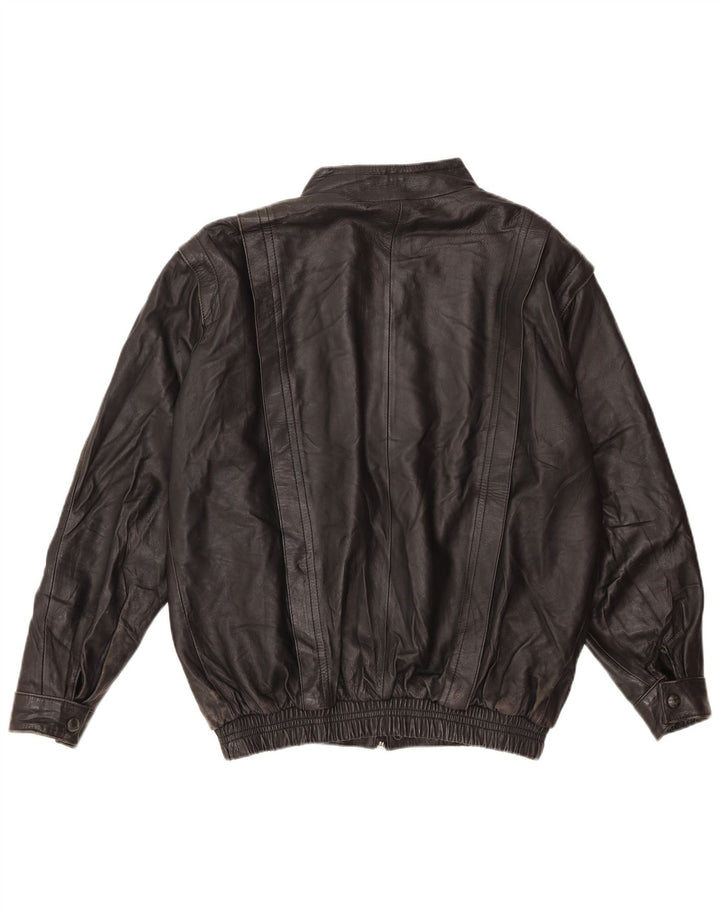 Vintage Ανδρικό Δερμάτινο Μπουφάν UK 36 Small Black