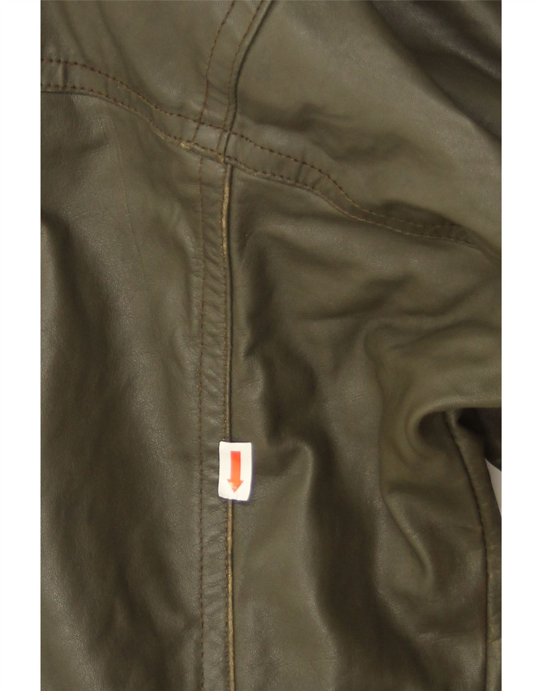 Vintage Ανδρικό Δερμάτινο Μπουφάν IT 50 Large Khaki Leather