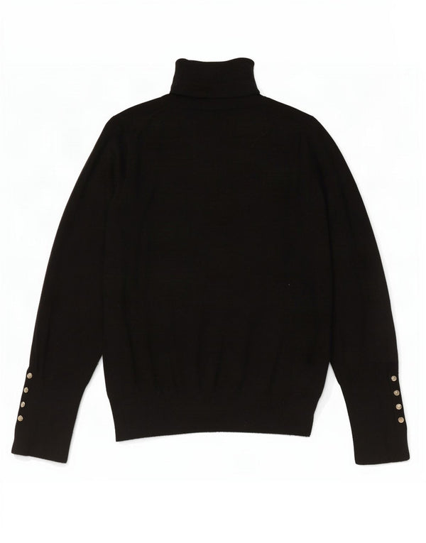Zara Γυναικείο πουλόβερ με ρολό λαιμόκοψη UK 10 Small μαύρο