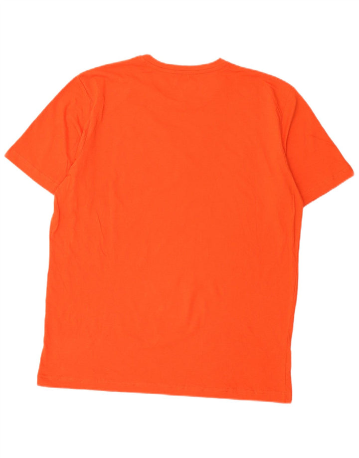 Ανδρικό γραφικό T-Shirt Kappa Top Large Orange