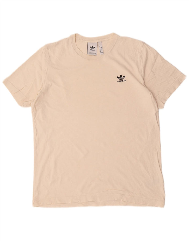 Ανδρικό T-Shirt Adidas Top Βαμβακερό μεσαίο σε λευκό