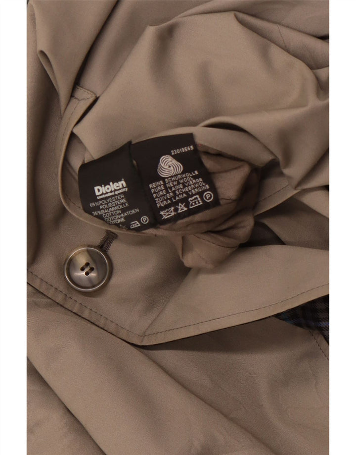 DIOLEN Ανδρική αναστρέψιμη καμπαρντίνα UK 40 Large Grey Check Polyester