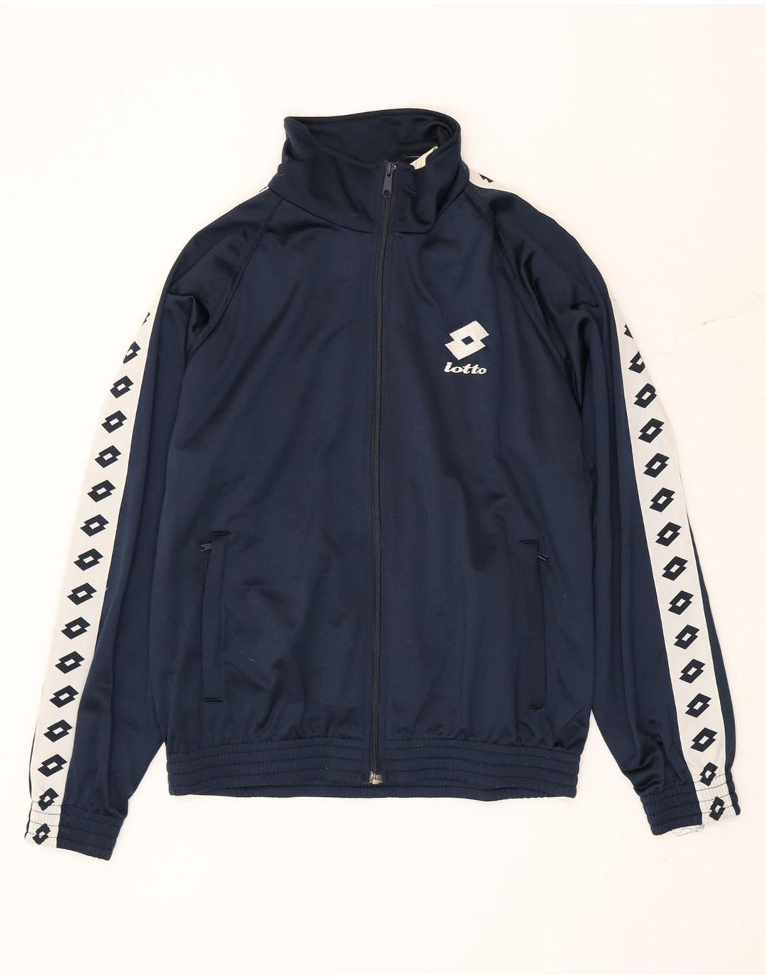 Ανδρική φόρμα γραφικών Lotto Top Jacket Μεγάλο μπλε Navy Colourblock