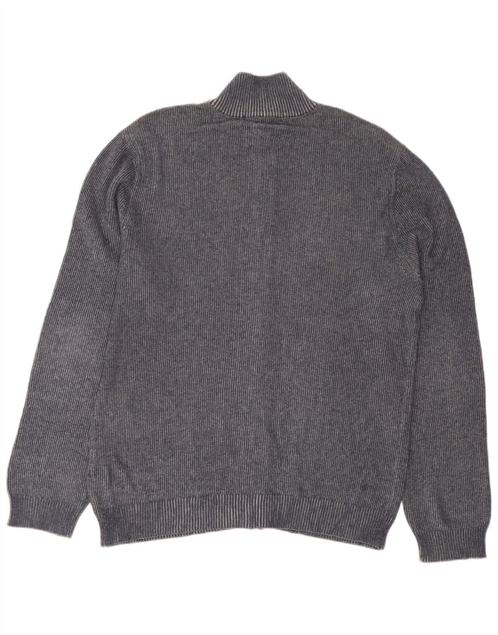 Ανδρικό πουλόβερ Calvin Klein Jeans Ζακέτα Μεγάλο Ναυτικό Βαμβακερό