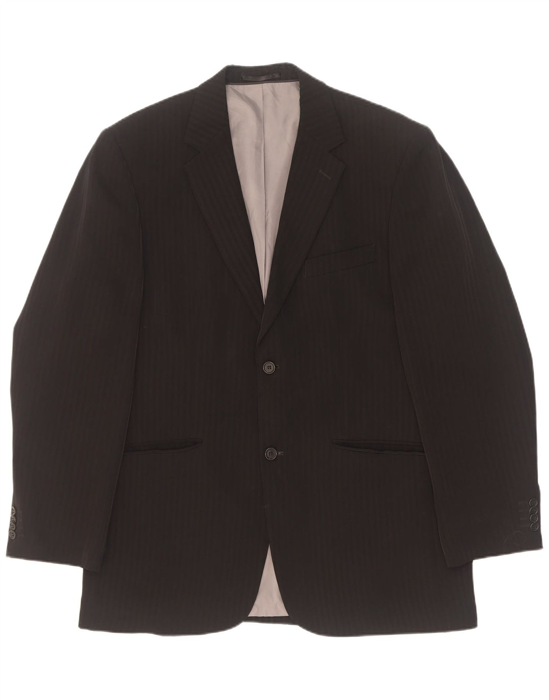 Angelo Litrico Ανδρικό σακάκι με 2 κουμπιά σακάκι UK 40 Large Black Pinstripe