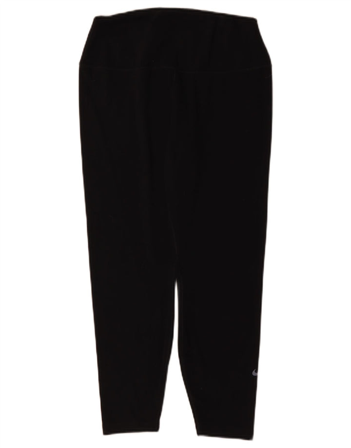 Γυναικείο κολάν Nike Dri Fit UK 16 Μεγάλο μαύρο πολυεστέρα