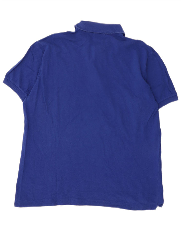 Ανδρικό μπλουζάκι πόλο Lacoste, μέγεθος 5, μεγάλο μπλε βαμβακερό