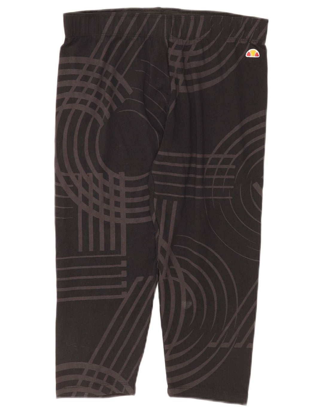 Ellesse Γυναικείο Κάπρι Κολάν UK 12 Μεσαίο Μαύρο γεωμετρικό βαμβάκι