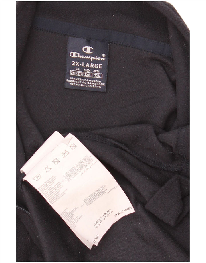 Champion Ανδρικό φερμουάρ Fleece Jumper 2XL Navy Blue Polyester