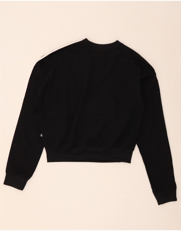 Γυναικεία φούτερ Adidas Crop Oversized Jumper UK 8 Small Black Polyester