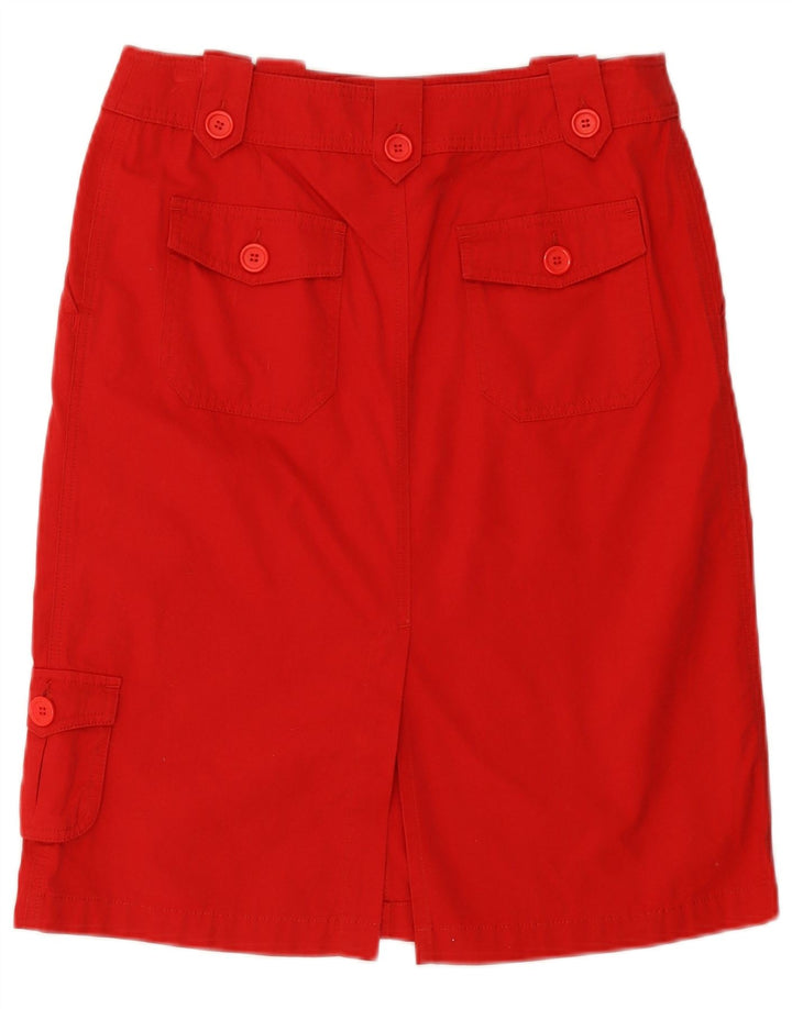 Oasis Γυναικεία Φούστα Cargo UK 12 Medium W30 Red Cotton