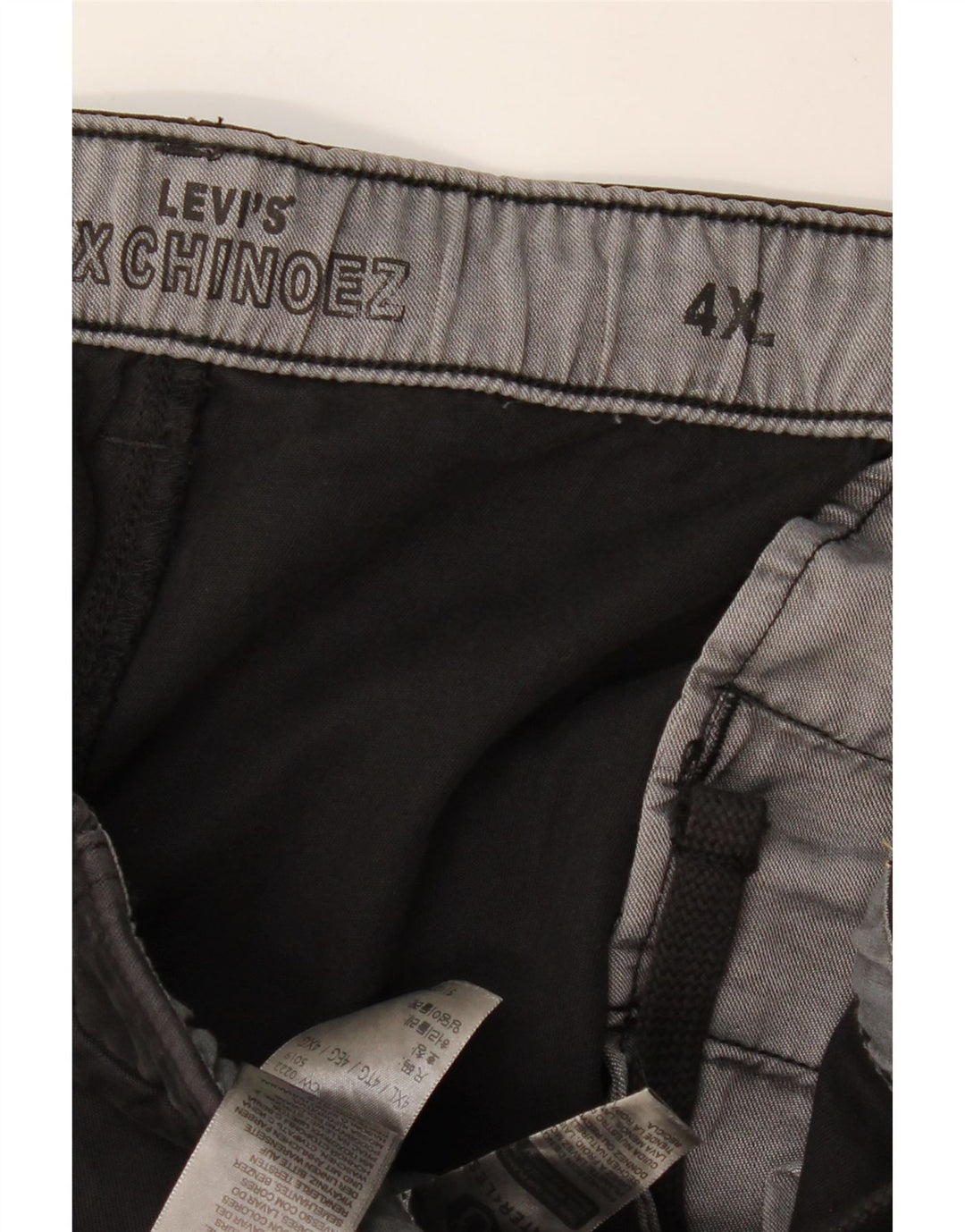 Ανδρικό ίσιο παντελόνι Chino LEVI'S 4XL W52 L29 Μαύρο