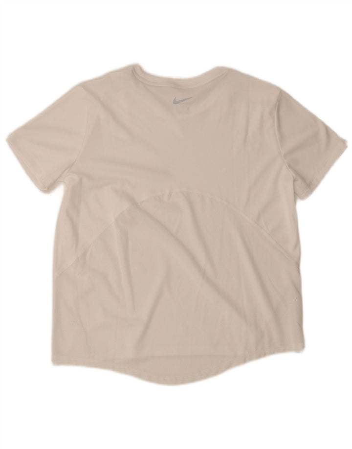 Ανδρικό μπλουζάκι Nike Dri Fit, μεσαίο λευκό
