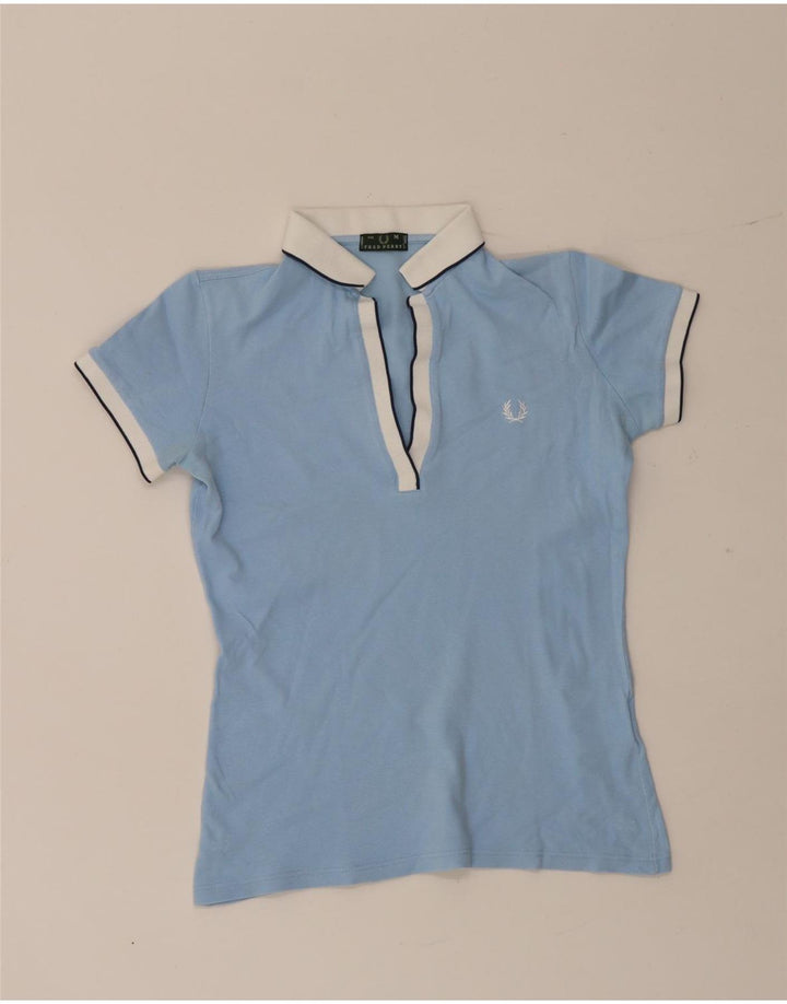 Fred Perry γυναικείο πουκάμισο πόλο με μεσαίο μπλε βαμβακερό αθλητικό
