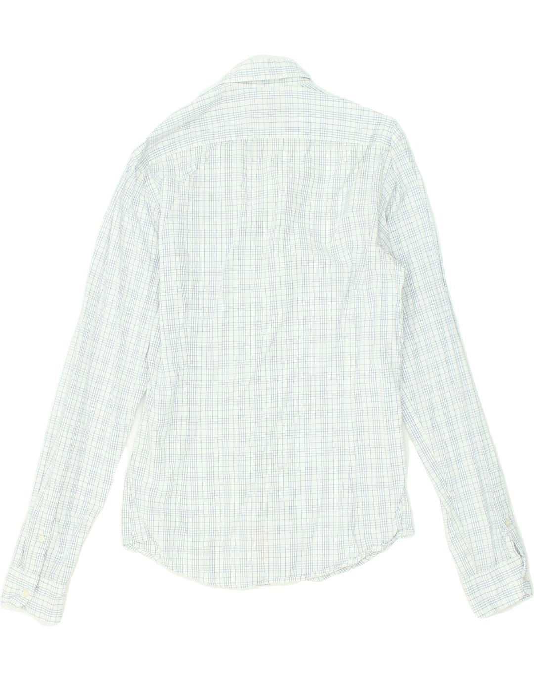 SCOTCH & SODA Mens Shirt Small Blue Check Cotton Vintage Scotch & Soda and Second-Hand Scotch & Soda from Messina Hembry 