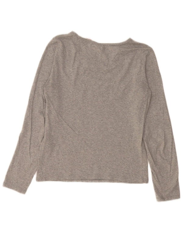 Γυναικείο τοπ Levi's μακρυμάνικο UK 10 μικρό γκρι βαμβακερό