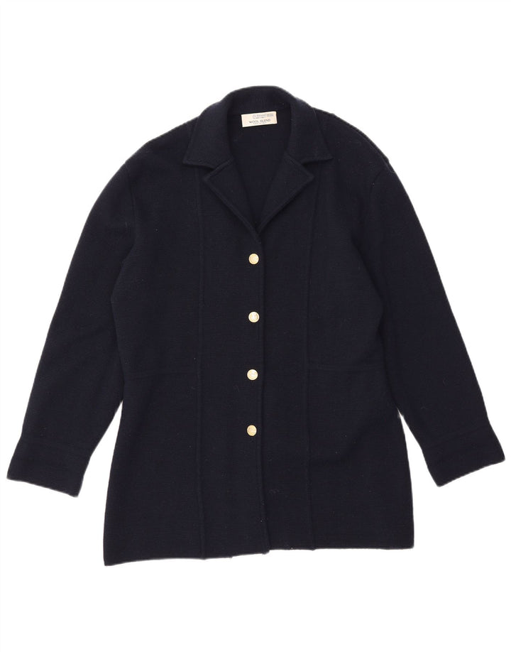 ST. BERNARD Γυναικείο σακάκι σακάκι με 4 κουμπιά UK 18/20 XL Navy Blue Wool