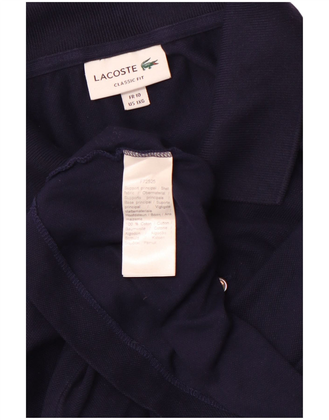 Ανδρικό μπλουζάκι πόλο LACOSTE κλασικό νούμερο 10 5XL Navy Blue βαμβακερό