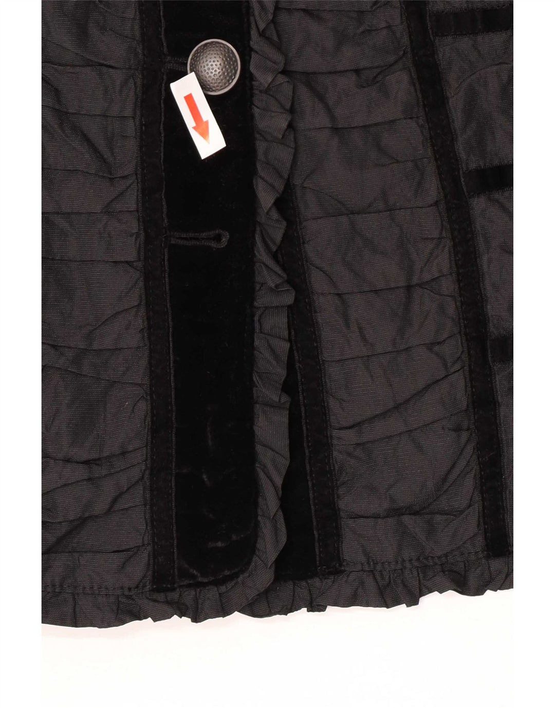 Vintage γυναικείο σακάκι με 4 κουμπιά σακάκι UK 14 Medium Black Colourblock