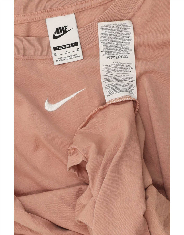 Ανδρικό μπλουζάκι Nike με χαλαρή εφαρμογή, μεσαίο ροζ βαμβακερό