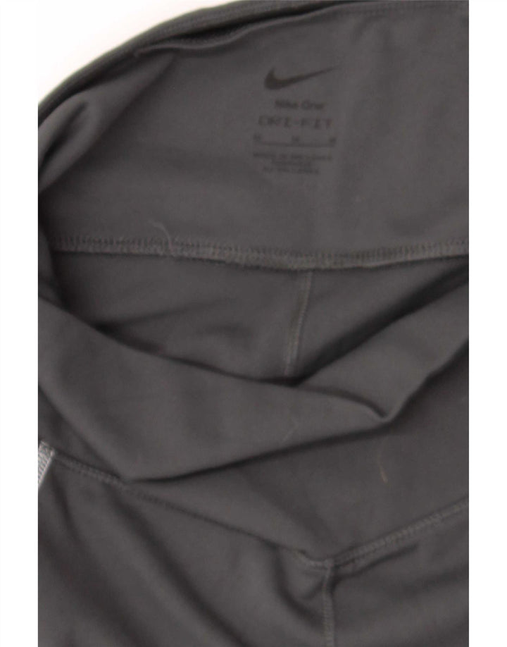 Γυναικεία κολάν Nike Dri Fit Crop UK 12 μεσαίου μαύρου πολυεστέρα