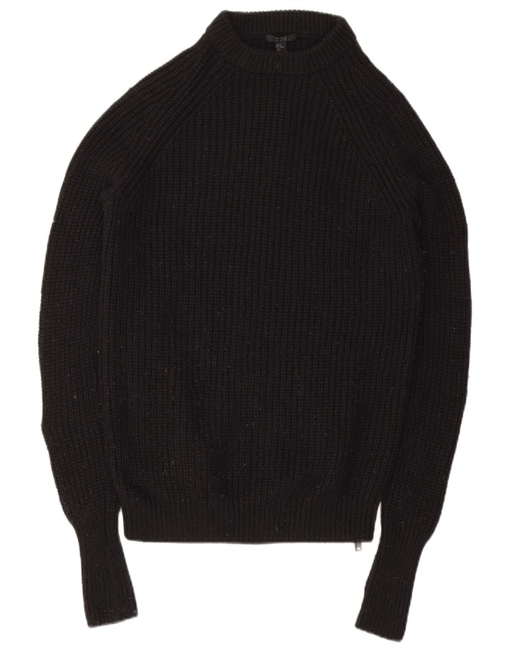 Ανδρικό πουλόβερ Cos Crew Neck Jumper XS Μαύρο μάλλινο